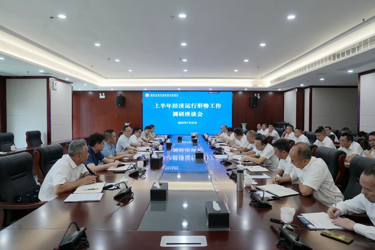 谈文胜到城调所开展上半年经济运行形势工作调研